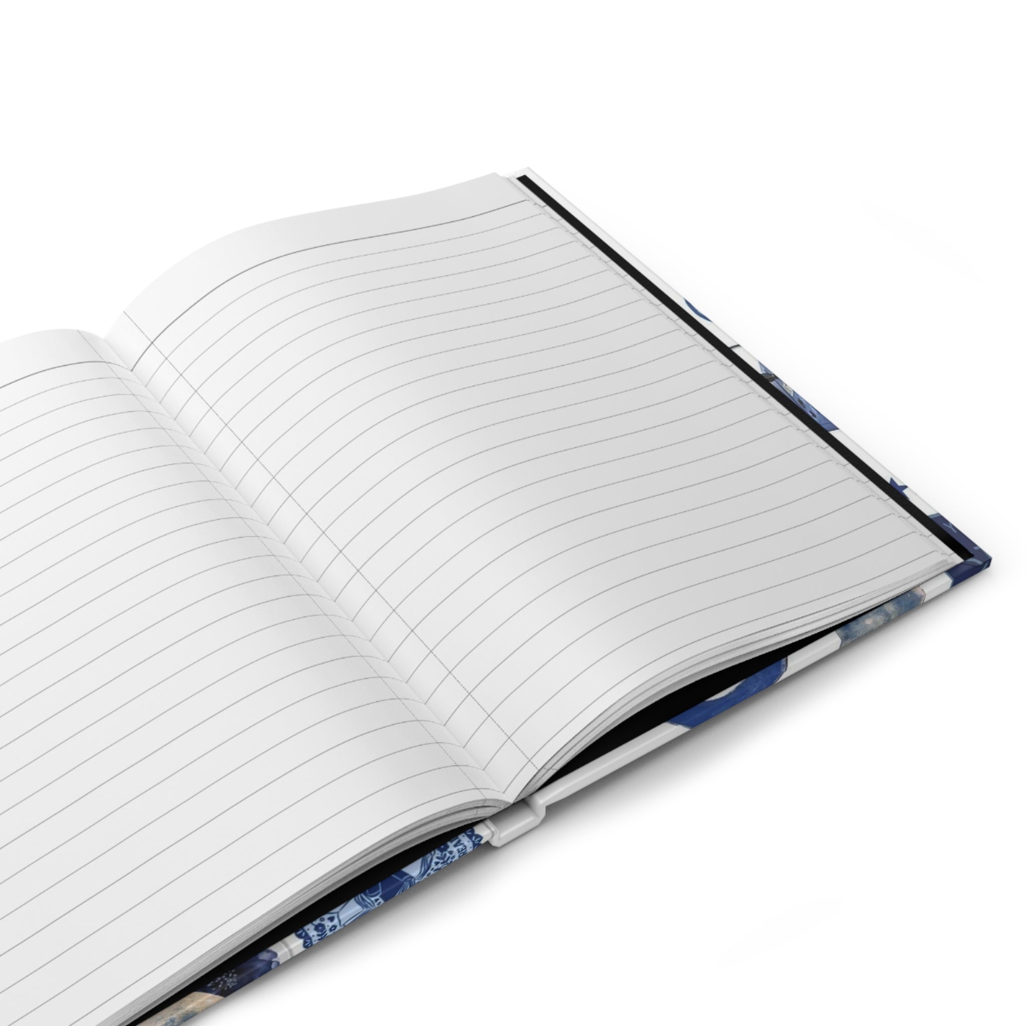 Blue Collage Hardcover Journal — Notebook for Notes & Creative Writing